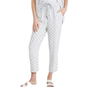 Pistola Denim JuJu Wavy Checkerboard Pants, size Small